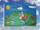 Frohe Ostern Fahne / Flagge 90x150cm Nr. 2