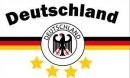 Deutschland 4 Sterne Fahne / Flagge 90x150 cm