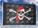 Pirat mit Kopftuch (kleine Piraten) Fahne/Flagge 90x150 cm Nr. 3